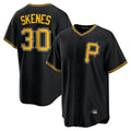 Choea P.Pirates #30 Paul Skenes Player Black Alternate 2025 Home Game Stitched Jerseys