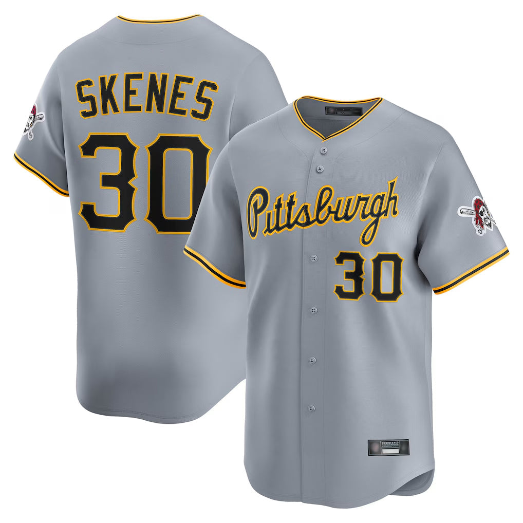 Choea P.Pirates #30 Paul Skenes Player Gray Road Home Limited Stitched Jerseys