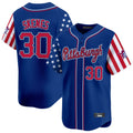 Choea P.Pirates #30 Paul Skenes Player Royal 2025 Independence Day Vapor Premier Limited Stitched Jerseys
