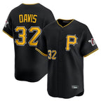 Choea P.Pirates #32 Henry Davis Player Black Alternate Limited Game Stitched Jerseys
