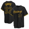 Choea P.Pirates #32 Henry Davis Player Black Snake Skin City Home Limited Stitched Jerseys