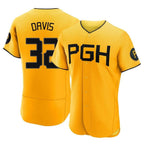 Choea P.Pirates #32 Henry Davis Player Gold City Connect Home Limited Elite Stitched Jerseys