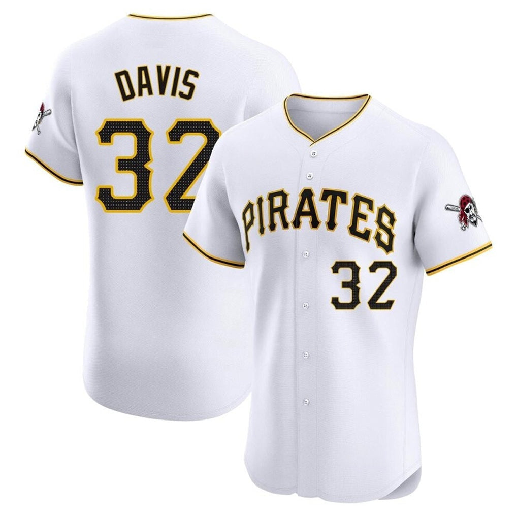 Choea P.Pirates #32 Henry Davis Player White Home Limited Elite Stitched Jerseys