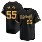Choea P.Pirates #55 Jason Delay Player Black Alt Home Limited Stitched Jerseys