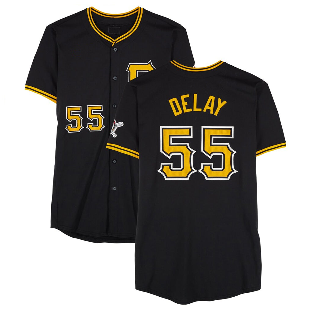 Choea P.Pirates #55 Jason Delay Player Black Alternate Limited Game Stitched Jerseys