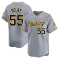Choea P.Pirates #55 Jason Delay Player Gray Road Home Limited Stitched Jerseys
