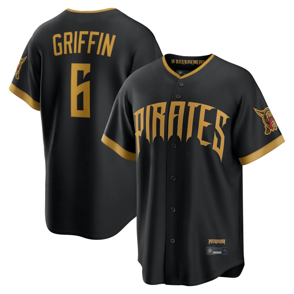 Choea P.Pirates #6 Konnor Griffin Player Black 2026 City Connect Home Game Stitched Jerseys