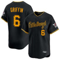 Choea P.Pirates #6 Konnor Griffin Player Black Alt Home Limited Stitched Jerseys