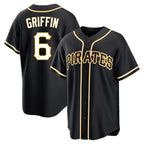 Choea P.Pirates #6 Konnor Griffin Player Black Fashion Out Home Game Stitched Jerseys