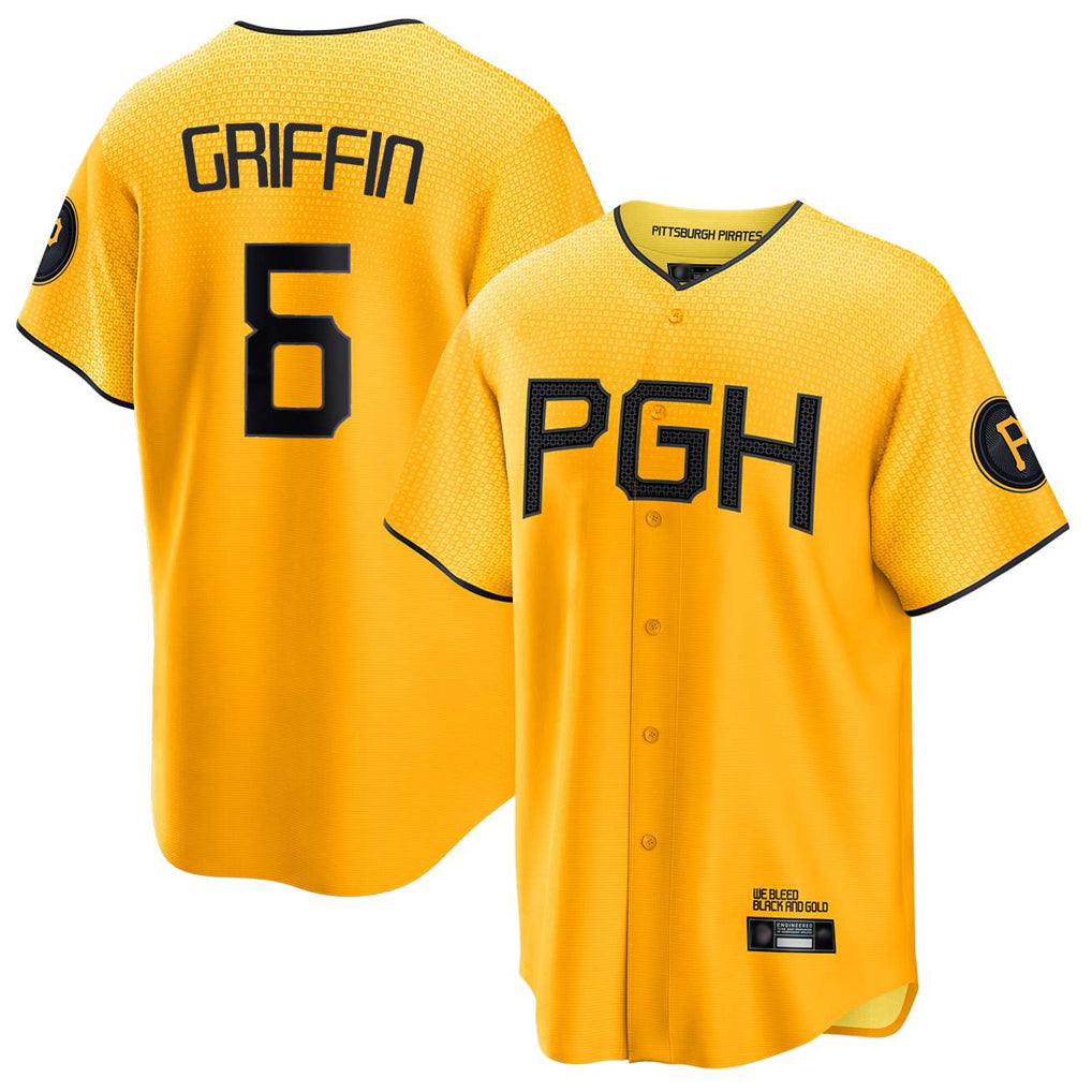 Choea P.Pirates #6 Konnor Griffin Player Gold City Connect Home Game Stitched Jerseys