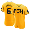 Choea P.Pirates #6 Konnor Griffin Player Gold City Connect Home Limited Elite Stitched Jerseys