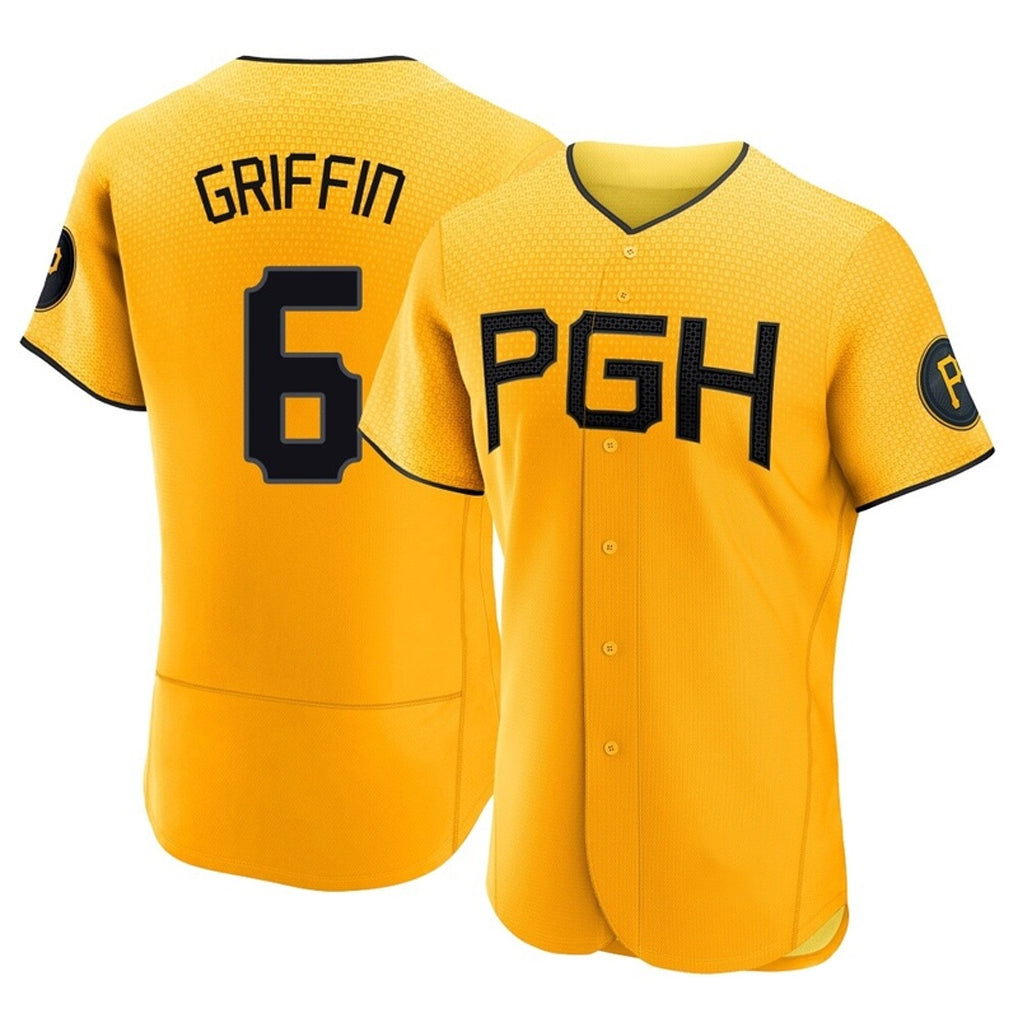 Choea P.Pirates #6 Konnor Griffin Player Gold City Connect Home Limited Elite Stitched Jerseys