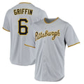 Choea P.Pirates #6 Konnor Griffin Player Gray Road Home Game Stitched Jerseys