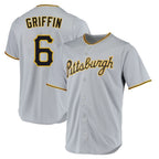 Choea P.Pirates #6 Konnor Griffin Player Gray Road Home Game Stitched Jerseys