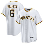 Choea P.Pirates #6 Konnor Griffin Player White Home Game Stitched Jerseys