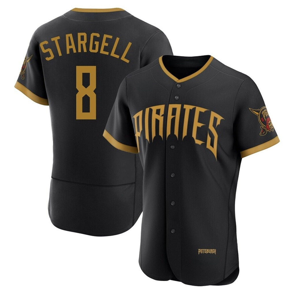 Choea P.Pirates #8 Willie Stargell Player Black 2026 City Connect Home Limited Elite Stitched Jerseys