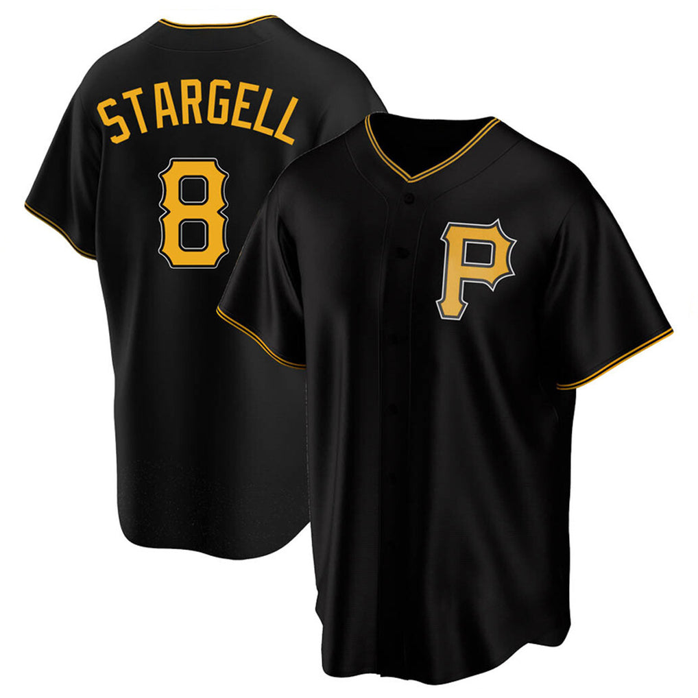 Choea P.Pirates #8 Willie Stargell Player Black Alternate 2025 Home Game Stitched Jerseys