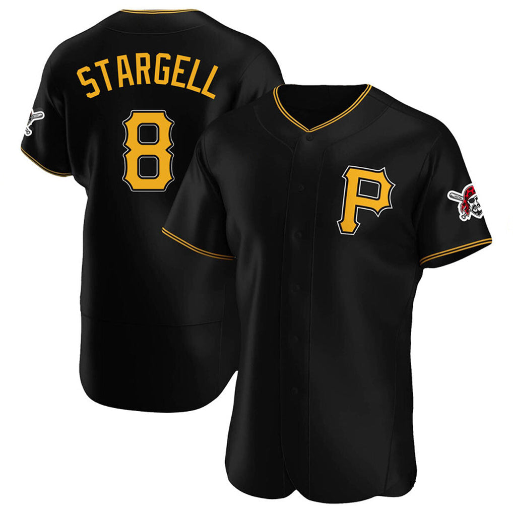 Choea P.Pirates #8 Willie Stargell Player Black Alternate 2025 Home Limited Elite Stitched Jerseys