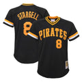 Choea P.Pirates #8 Willie Stargell Player Black Mitchell & Ness Black Cooperstown Collection Mesh Batting Limited Stitched Jerseys
