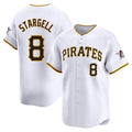 Choea P.Pirates #8 Willie Stargell Player White Home Limited Stitched Jerseys
