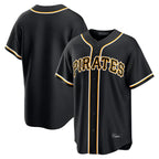 Choea P.Pirates Blank Player Black Fashion Out Home Game Stitched Jerseys