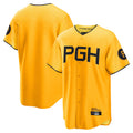 Choea P.Pirates Blank Player Gold City Connect Home Game Stitched Jerseys