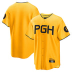 Choea P.Pirates Blank Player Gold City Connect Home Game Stitched Jerseys