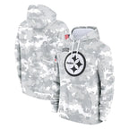 Choea P.Steelers Arctic Camo Limited Salute to Service Pullover Hoodies Game Blank Player Stitched Jerseys