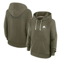 Choea P.Steelers Olive Salute to Service Pullover Hoodies Limited Blank Player Stitched Jerseys