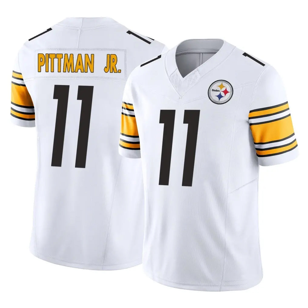 Choea P.Steelers #11 Michael Pittman Jr. Player White Limited Vapor F.U.S.E. Home Game Stitched Jerseys
