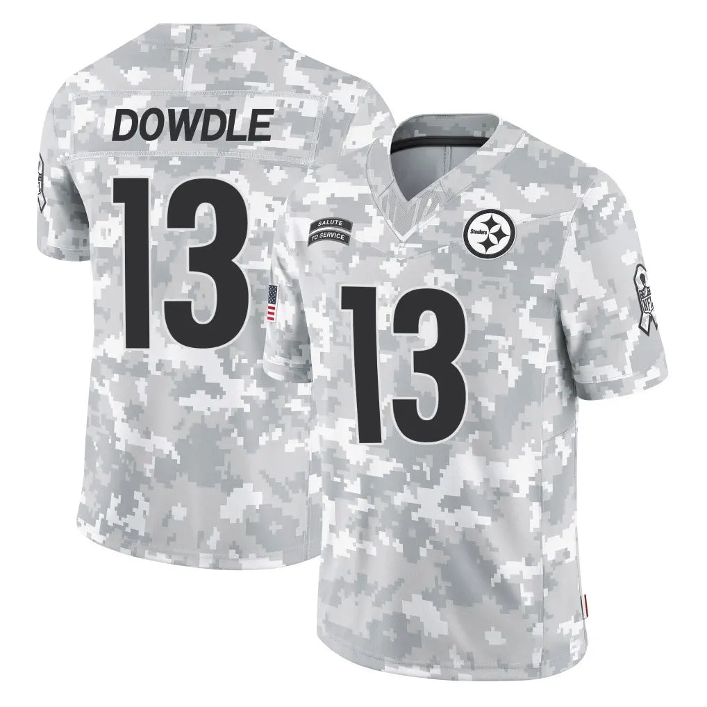 Choea P.Steelers #13 Rico Dowdle Player Arctic Camo Limited Salute To Service Home Game Stitched Jerseys