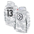 Choea P.Steelers #13 Rico Dowdle Player Arctic Camo Limited Salute to Service Pullover Hoodies Game Stitched Jerseys
