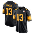 Choea P.Steelers #13 Rico Dowdle Player Black Color Rush Home Game Stitched Jerseys