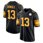 Choea P.Steelers #13 Rico Dowdle Player Black Color Rush Home Game Stitched Jerseys