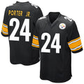 Choea P.Steelers #24 Joey Porter Jr. Player Black Game Home Stitched Jerseys