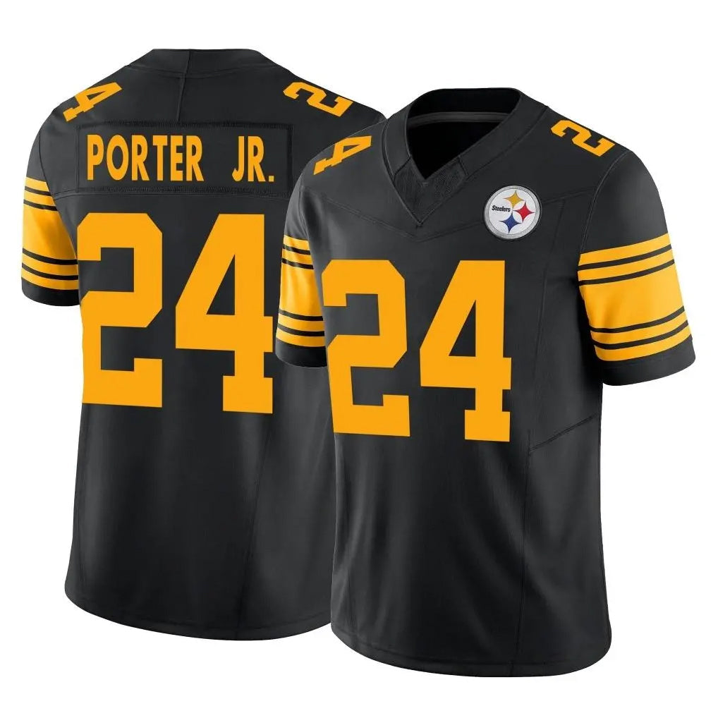 Choea P.Steelers #24 Joey Porter Jr. Player Black Limited 2nd Alternate Vapor F.U.S.E. Home Game Stitched Jerseys