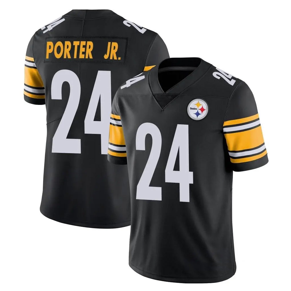 Choea P.Steelers #24 Joey Porter Jr. Player Black Limited Vapor Untouchable Home Game Stitched Jerseys