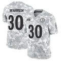 Choea P.Steelers #30 Jaylen Warren Player Arctic Camo Salute to Service Limited Stitched Jerseys