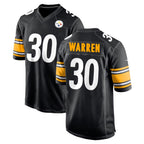 Choea P.Steelers #30 Jaylen Warren Player Black Home Game Stitched Jerseys