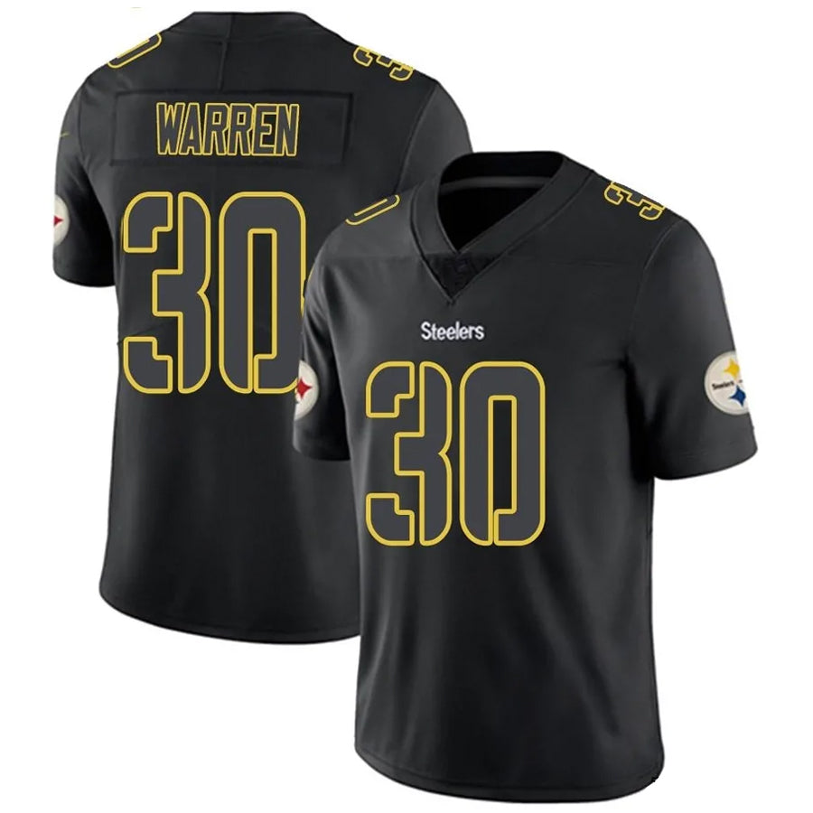 Choea P.Steelers #30 Jaylen Warren Player Black Impact Limited Stitched Jerseys
