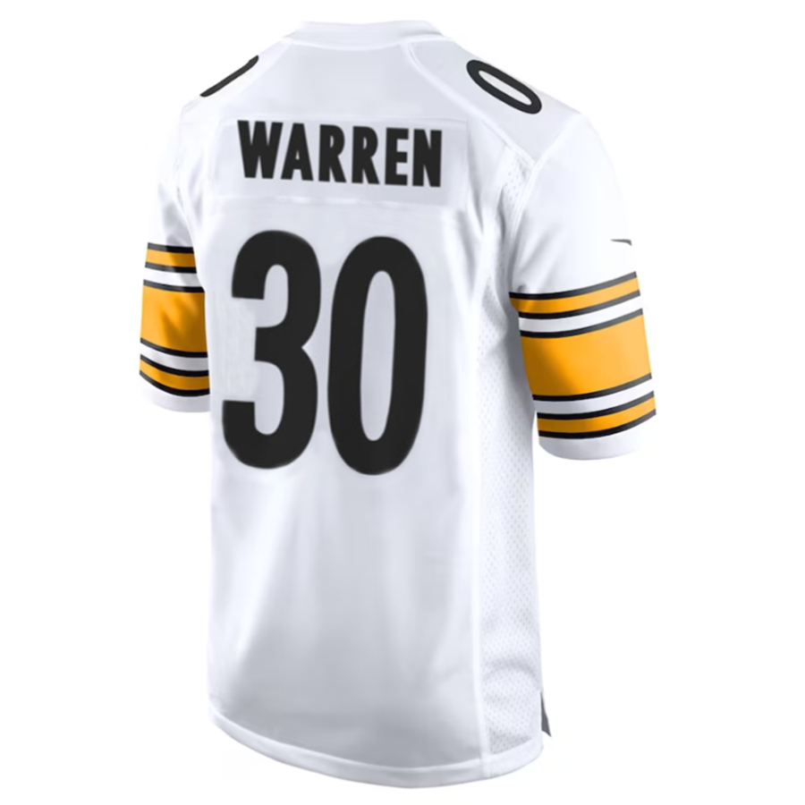 Choea P.Steelers #30 Jaylen Warren White Game American Stitched Jerseys