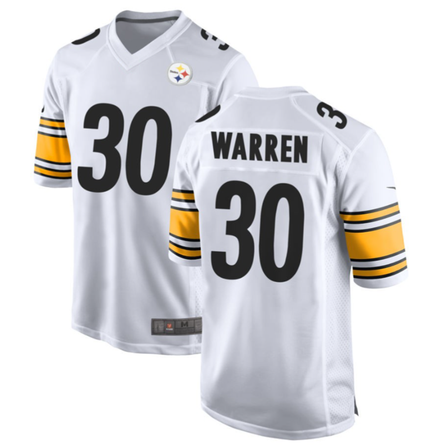 Choea P.Steelers #30 Jaylen Warren White Game American Stitched Jersey