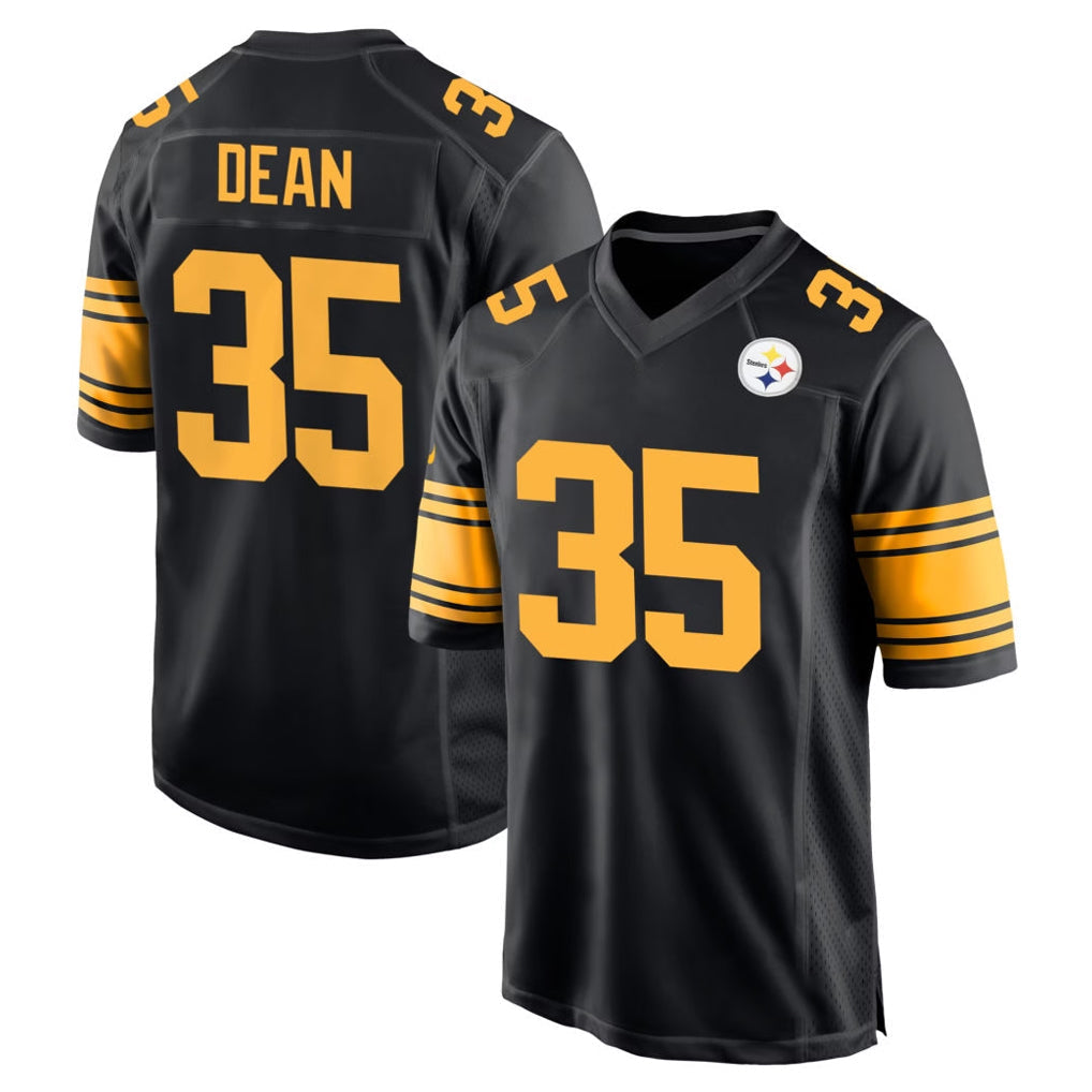 Choea P.Steelers #35 Jamel Dean Player Black Color Rush Home Game Stitched Jerseys