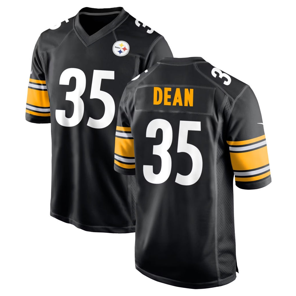 Choea P.Steelers #35 Jamel Dean Player Black Home Game Stitched Jerseys