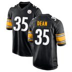 Choea P.Steelers #35 Jamel Dean Player Black Home Game Stitched Jerseys