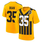 Choea P.Steelers #35 Jamel Dean Player Gold Limited 1933 Throwback Home Game Stitched Jerseys