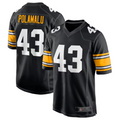 Choea P.Steelers #43 Troy Polamalu Black Retired Player Jersey American Stitched Jersey
