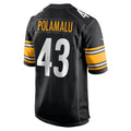 Choea P.Steelers #43 Troy Polamalu Player Black Home Game Stitched Jerseys