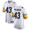 Choea P.Steelers #43 Troy Polamalu Player White Home Game Stitched Jerseys