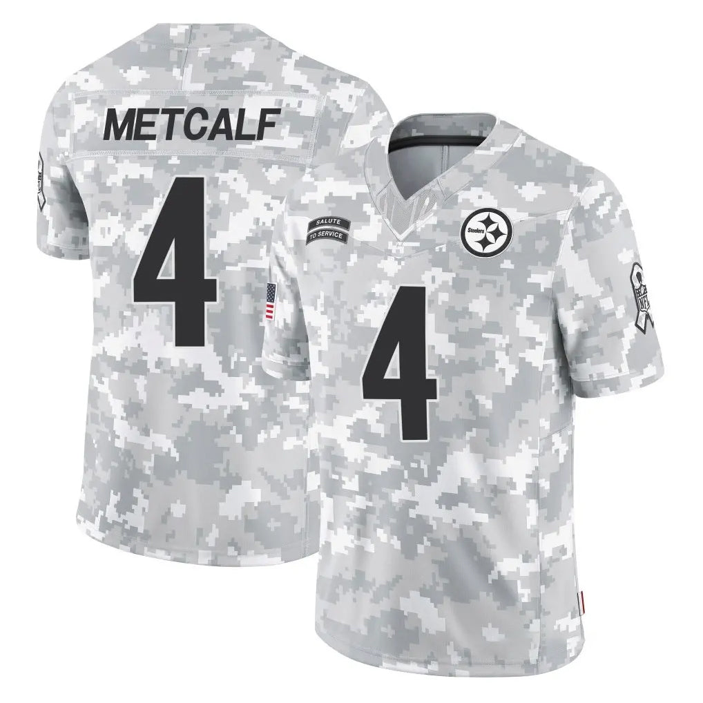 Choea P.Steelers #4 DK Metcalf Player Arctic Camo Limited Salute To Service Home Game Stitched Jerseys